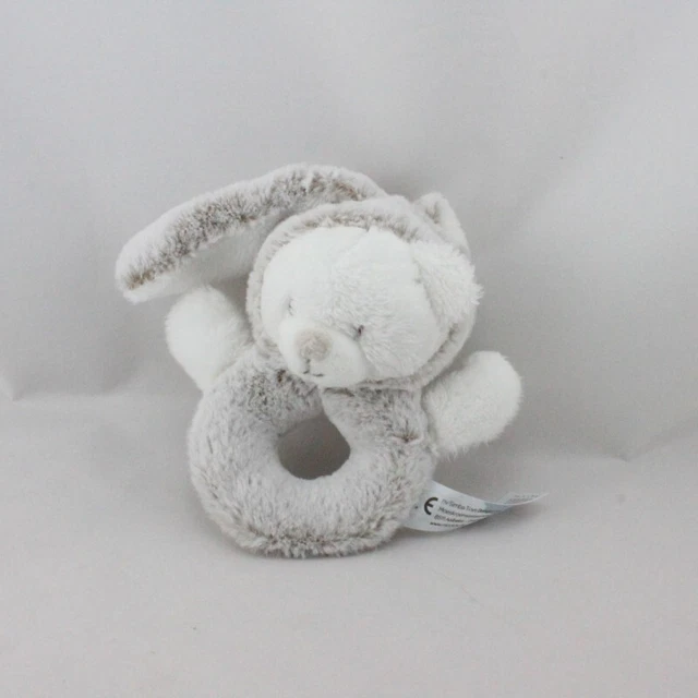 Doudou hochet lapin beige blanc SIMBA TOYS KIABI - 20479