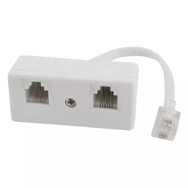 6P4C Adaptateur De Connecteur SÉParateur De Ligne TÉLÉPhonique RJ11 Mâle À 3225