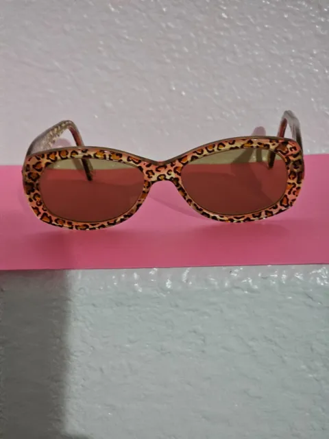JEAN LAFONT PARIS made in France leopard  glass frames great condition