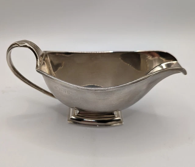 Vintage Adie Bros Ltd Sterling Silver Gravy Sauce Bowl Birm Engl Hallmarks 1942