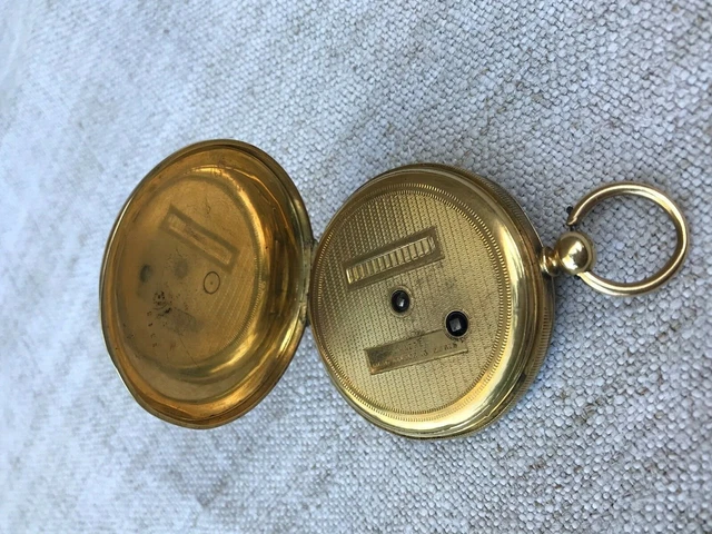 Montre à Gousset Ancienne En Argent, Ancre Fixe, 15 Rubis, Circa 1900 - État Vintage