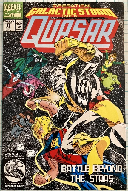 Quasar #33 NM Operation Galactic Storm Part 10 Marvel Comics 1992 Mark Gruenwald