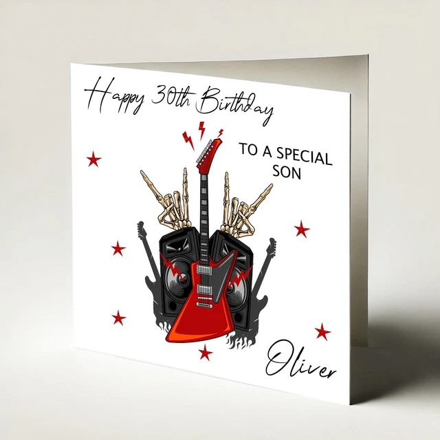 Personalised Birthday Card Mens 18th 21st 30th Teenager Son Grandson Husband