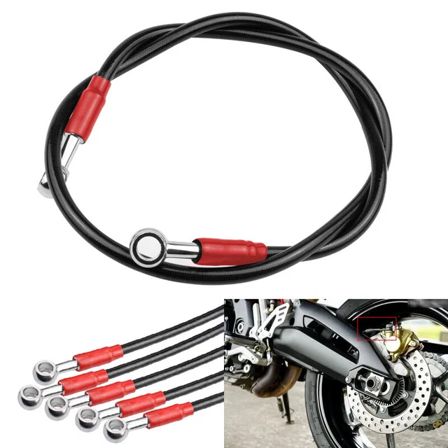 US 120CM MOTORCYCLE Bike Hydraulic Brake Oil Hose Line Pipe Fitting ×1
