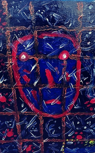 dipinto artista Siracusa cm50 x40  quadro quadri emergenza virus emergenza 2020