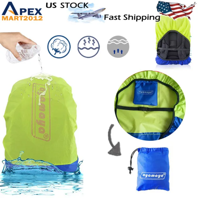 Waterproof Backpack Cover Rucksack Bag Rain Cover Dust Snow Protector Camp Hike