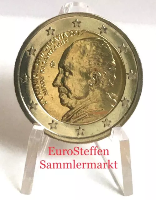 2 Euro Münze Griechenland 2017 ,"Kazantzakis", bankfrisch