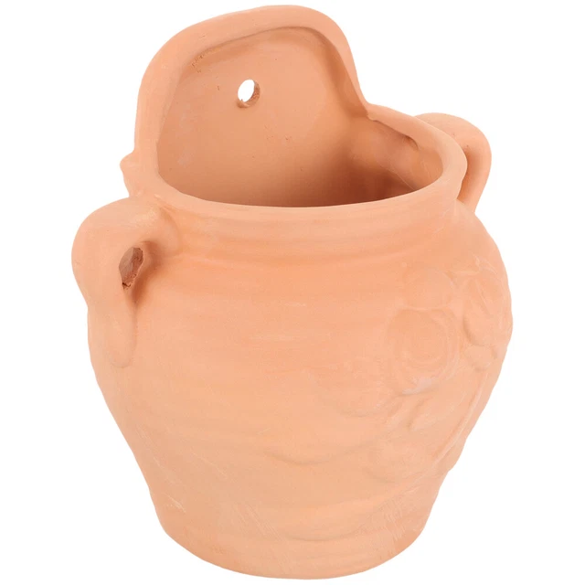 Katai Set 2 Fioriere Da Parete In Metallo Zincato + Vaso Extra – Stile Rustico Per Piante Grasse E Decorazioni