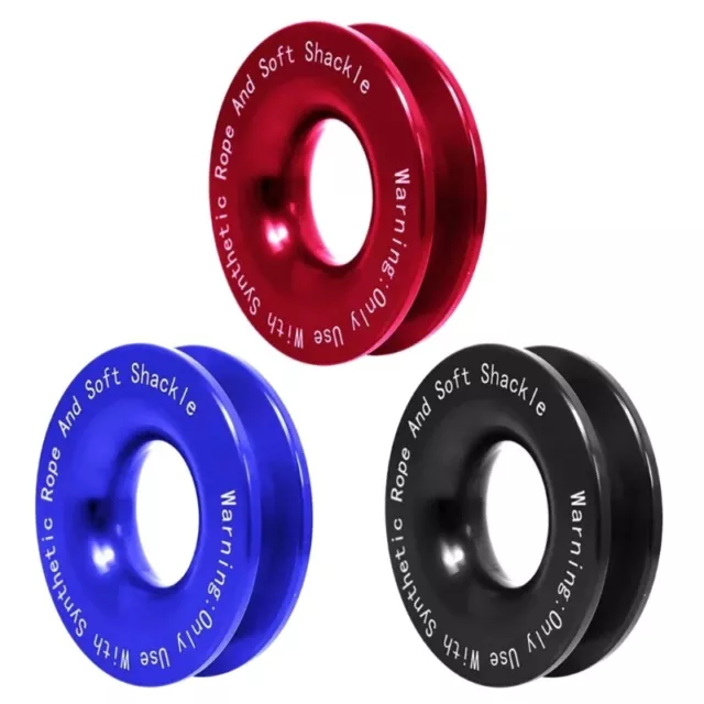 Snatchs Recovery Rings Aluminum Alloy Winch Snatchs Block Pulley Towing Rings