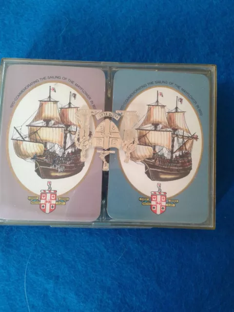 1970 pllaying cards commemorating the Sailing of the Mayflower in 1620