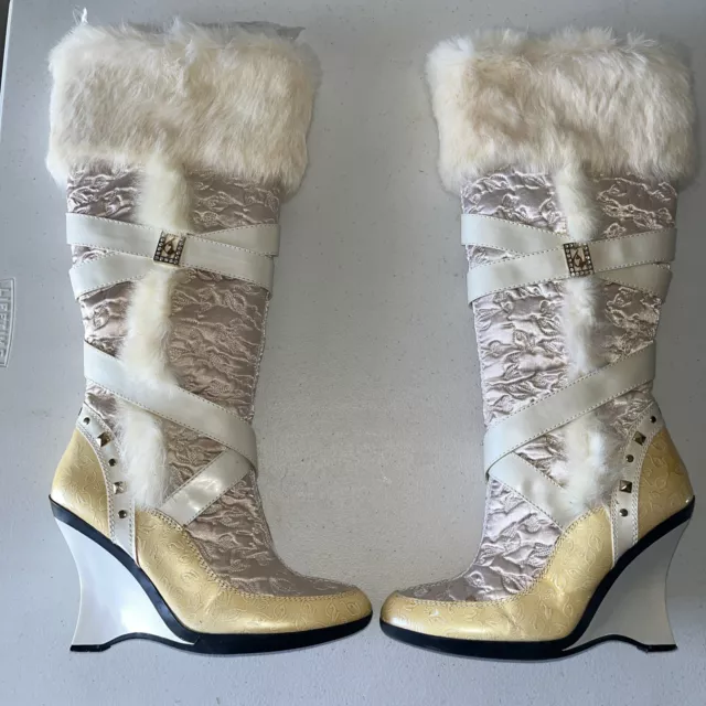 Baby phat boots with fur 2025