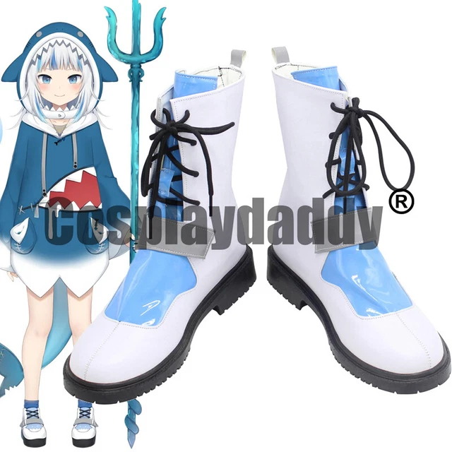 VTUBER VIRTUAL YOUTUBER Gauru Gawr Gura Same-chan Cosplay Shoes Boots ...