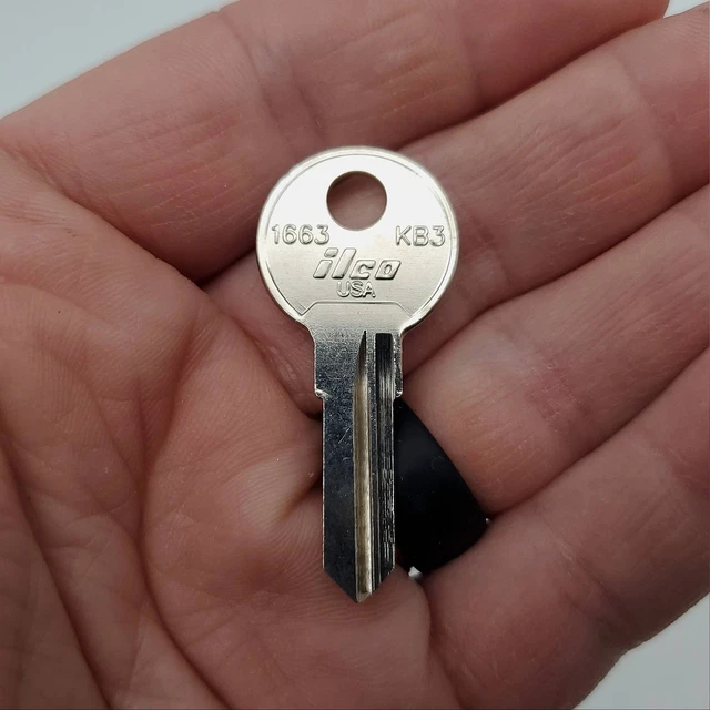 10x Ilco 1663 Key Blanks Kimball KB3 Office Furniture Keys NOS