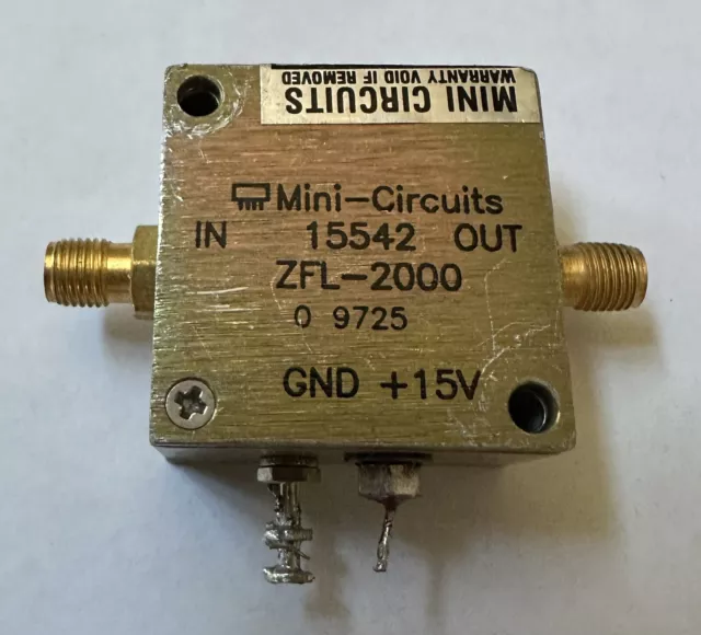 Mini-Circuits ZFL-2000 Amplifier 20dB 10MHz-2GHz