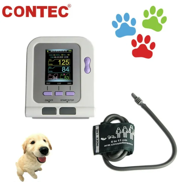 CONTEC VET Digitales Veterinär Blutdruckmessgerät Blutdruckgerät Hund Katze NIBP