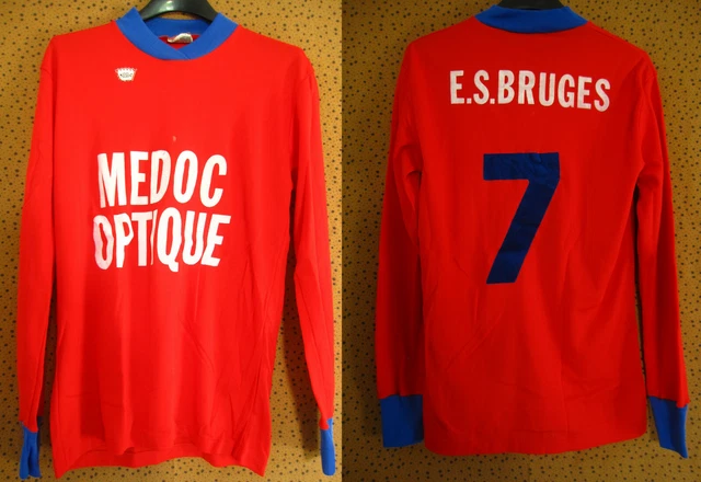 MAILLOT KOPA ROUGE Coton 80'S Heurtefeu Vintage Jersey