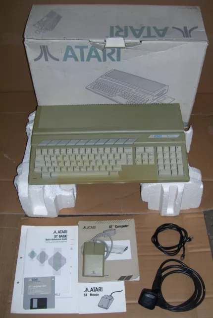 Atari ST 1040 STE Computer 4MB Memory TOS 1.62 STM1 Mouse PSU Re-Capped BOXED