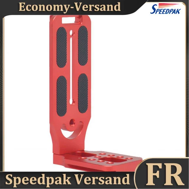 Quick Release DSLR Camera L Plate Tripod Mount Vertical Bracket (Red) Hot
