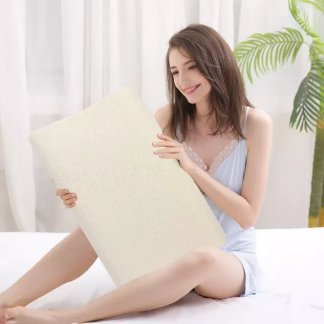 Contour Memory Foam Kissen mit Bezug Orthopädisches Kopf Nacken Rücken Stützkissen