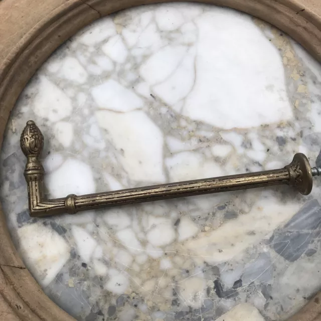 Vintage French Antique Brass Drapery Curtain Holdback Towel Hook Embrasse Gold