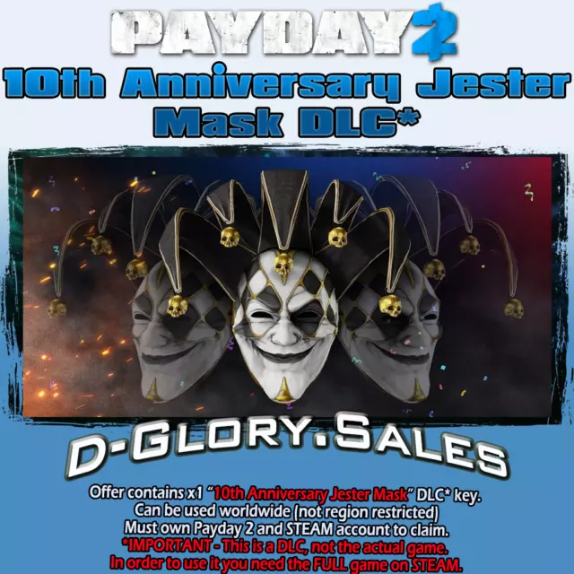 PAYDAY 2: Humble Bundle Mask Pack #5 (Steam)