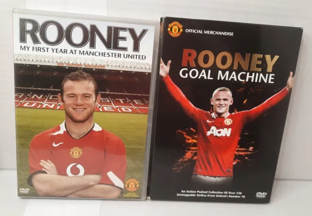 Wayne Rooney Dvd Bundle Rooney Goal Machine/my First Year At Manchester United