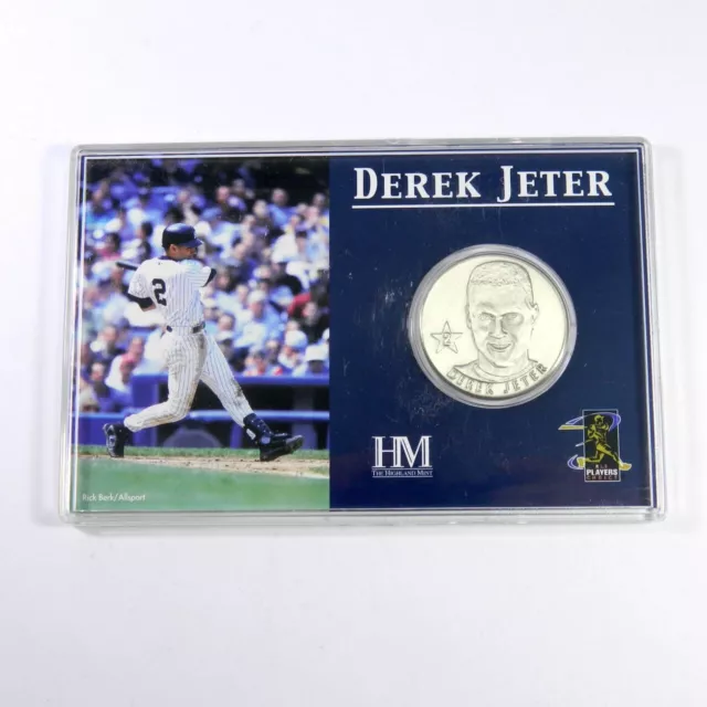 Highland Mint Derek Jeter Diamond Collection Nickel Silver Coin #/2001