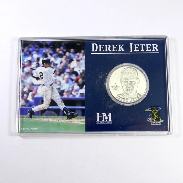 Highland Mint Derek Jeter Diamond Collection Nickel Silver Coin #/2001 Highland Mint Derek Jeter Diamond Collection Nickel Silver Coin #/2001