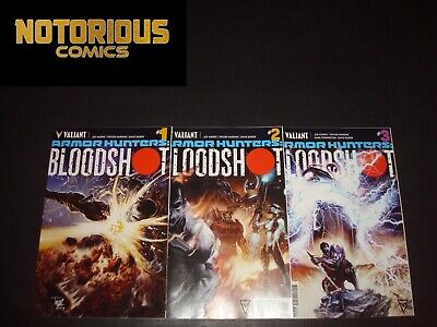 Armor Hunters Bloodshot 1-3 Complete Comic Lot Set Valiant Collection