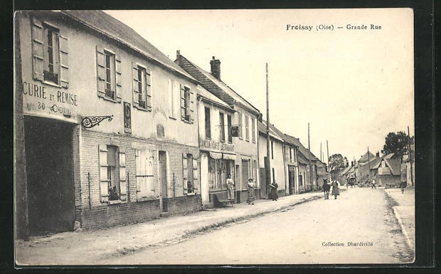 CPA Froissy, Grande Rue, Cure et Remise