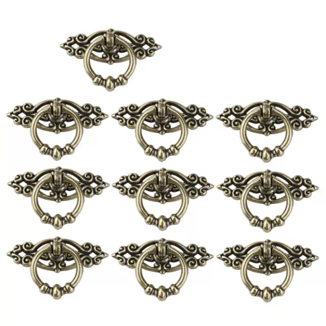 10X Vintage Pull Handle Draw Ring Knob for Door Drawer Cabinet Cupboard Wardrobg