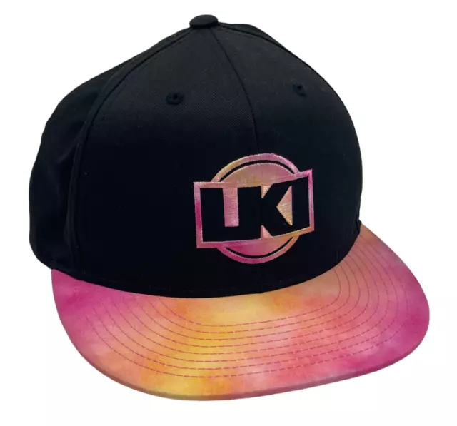 LKI LOOSEKID | Black & Pink Snapback Cap with Embroidered Logo | OSFA