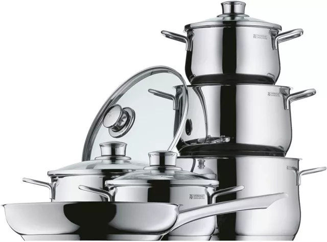 WMF Diadem Plus Topfset Induktion 6-teilig Kochtopf Set mit Pfanne und Deckeln