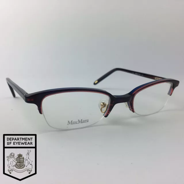 MAX MARA eyeglasses PURPLE/BLUE SUPRA RECTANGLE glasses frame MOD: MM 174