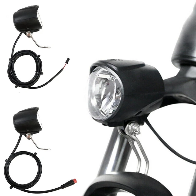 Phare avant de vélo électrique ESTINK - haute luminosité LED 12W avec klaxon sport decoration Phare avant de vélo électrique ESTINK - haute luminosité LED 12W avec klaxon sport decoration