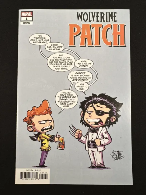 Wolverine Patch #1 (2022 Marvel ) Variant Cover Signed by Skottie Young