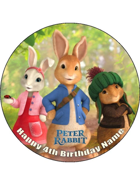 PETER RABBIT 19CM Cake Toppers Edible Icing Image Birthday Cake ...