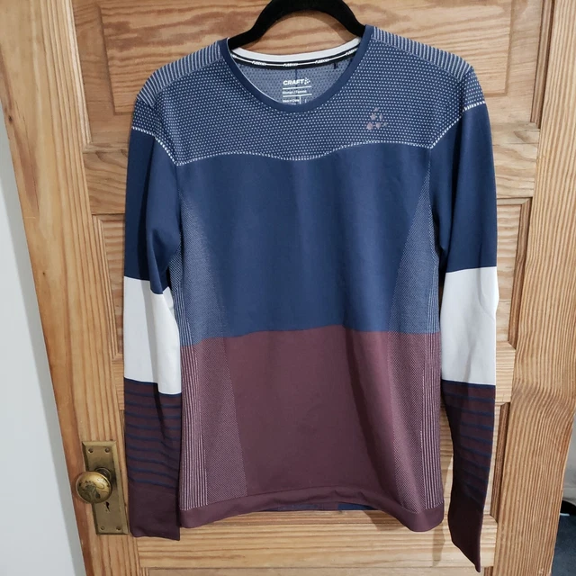 Craft Women's Fuseknit Comfort Blocked Run LARGE Base Layer Top Shirt Oeko-Tex Craft Women's Fuseknit Comfort Blocked Run LARGE Base Layer Top Shirt Oeko-Tex