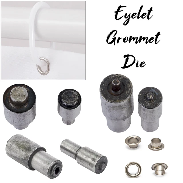 Ojales Set Plantillas 2 3 4 5 6 8 10 12 14 17 20mm Mano Máquina Prensa DK98 Tool