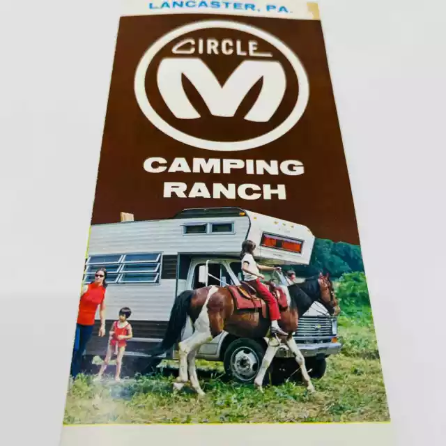 1970s Circle M Camping Ranch Lancaster PA Brochure SC1