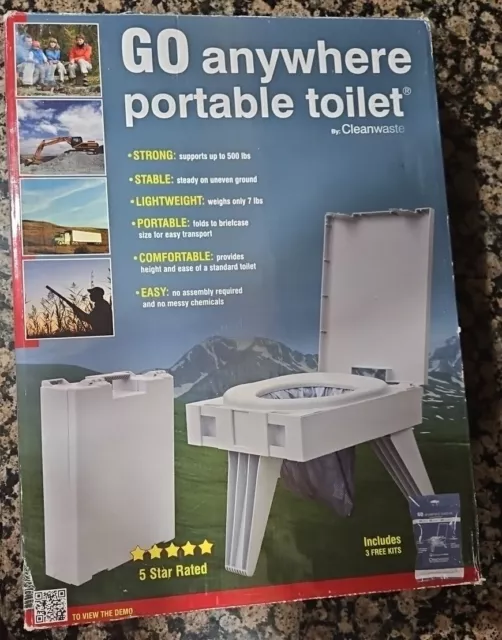 Cleanwaste Portable Toilet w/ 1 Waste Kit (D119PET)