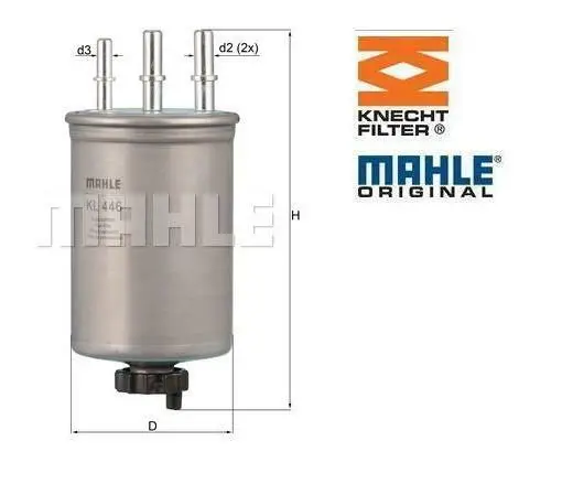 MAHLE/KNECHT Fuel FIlter for JAGUAR X-Type (X400) 2.0 D 2.2 D