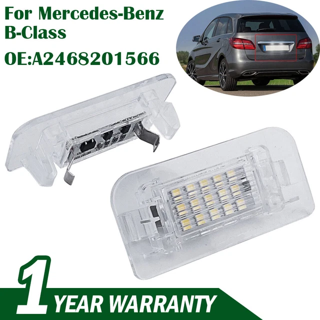 Kit 2 Éclairages LED Plaque Immatriculation Lord Of The Tools - Blanc 7000K - Compatible Mercedes W242 W246
