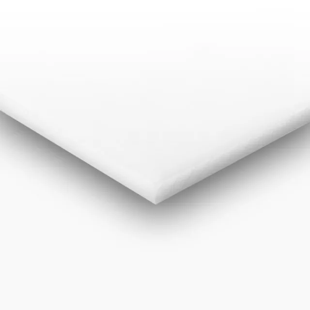 White Plastic (HDPE) Cutting Board 1/4" x 24" x 24" FDA/NSF