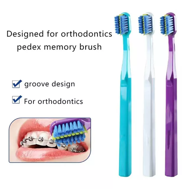 Clean Orthodontic Braces Adult Orthodontic Toothbrushes Dental Soft ToothbruEL