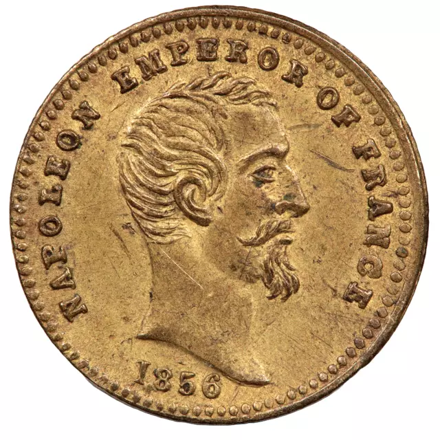 1854 Reina Victoria Y 1856 Ficha Napoleón De Francia (#4170)