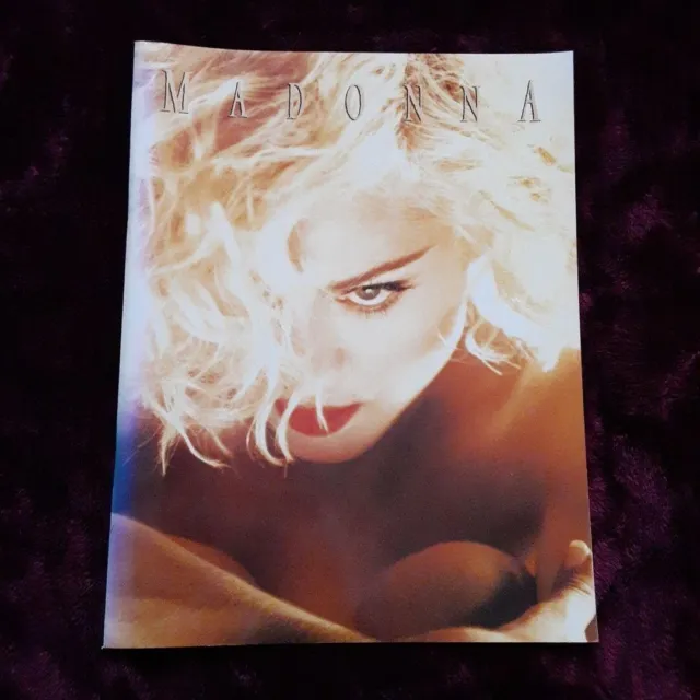 MADONNA 1990 "Blond Ambition World Tour" Official Concert Program / Photo Book