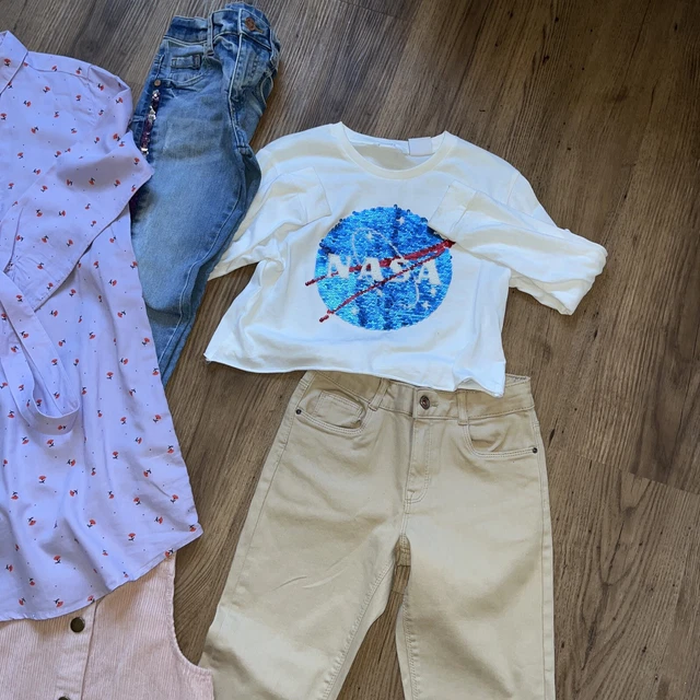 Girls Autumn Winter Clothes Bundle Age 8/10 Years - M&S/H&M/ZARA - Dress/Jeans + 3