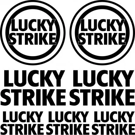 Compatible  ADHESIVO PEGATINA - AUFKLEBER ADESIVI -  lucky strike  Réf: SPON-069