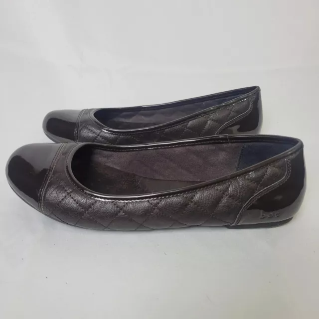 Brown BOC Born Concepts Quilted Ballerina Loafer Slip On Flat Shoes Women’s 9